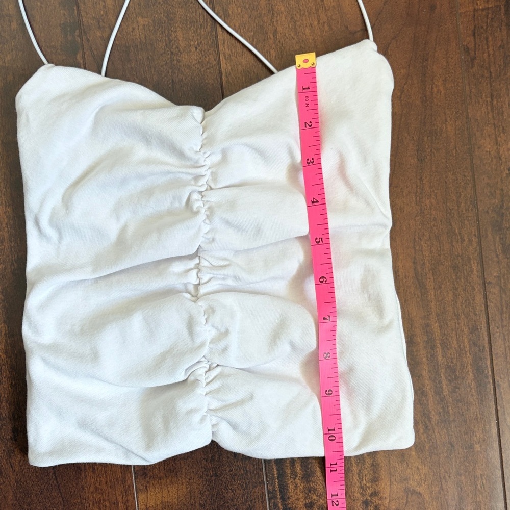 Zara Cream Ruched Camisole Fits Size XS - Picture 4 of 4